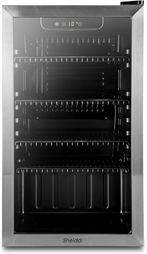 小型冷蔵庫 93L コンプレッサー式 【2025年式】小型ステンレス製