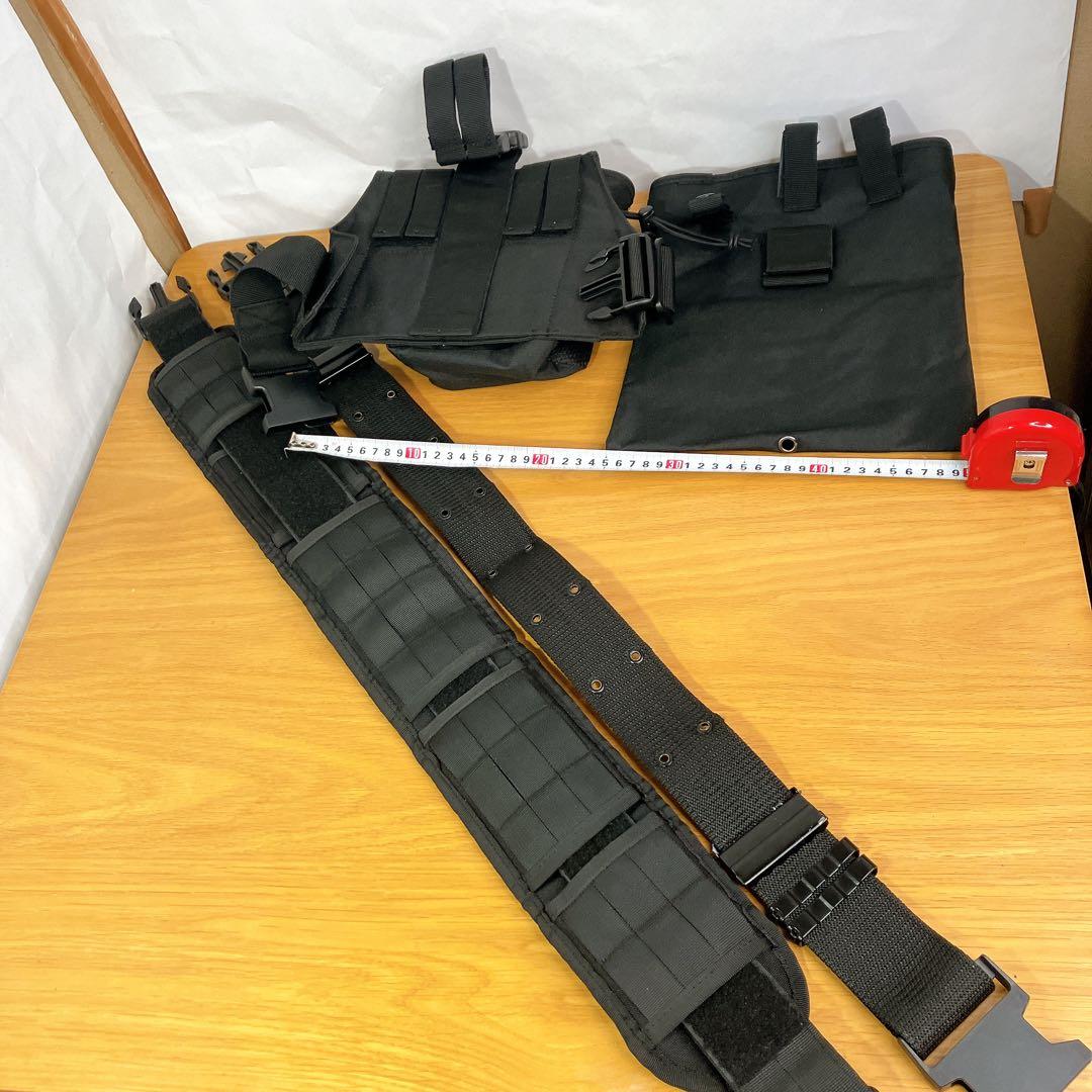 Azarxis サバゲー タクティカルベルト ポーチ多数セット 黒 - メルカリ