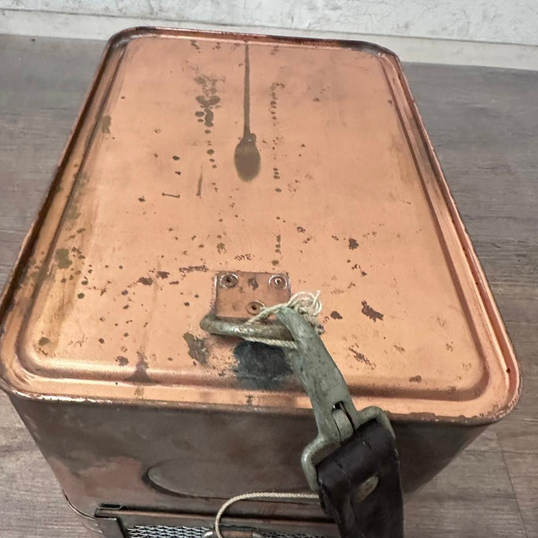 昭和レトロ 銅製鮎オトリ缶 友カン 鮎釣り 渓流 フィッシング 釣具