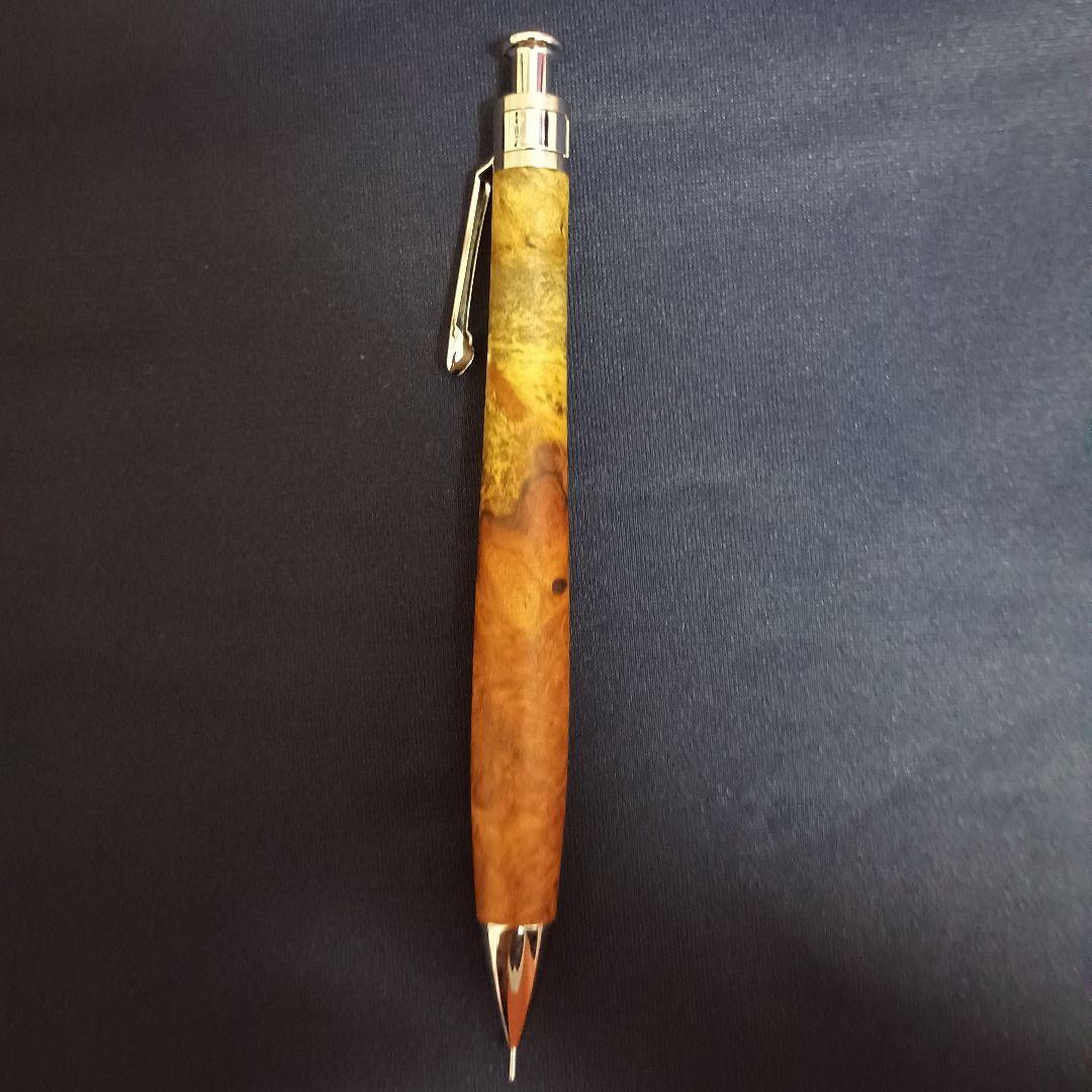 工房楔　花梨紅白　シャープペンシル　0.5mm固定式口金