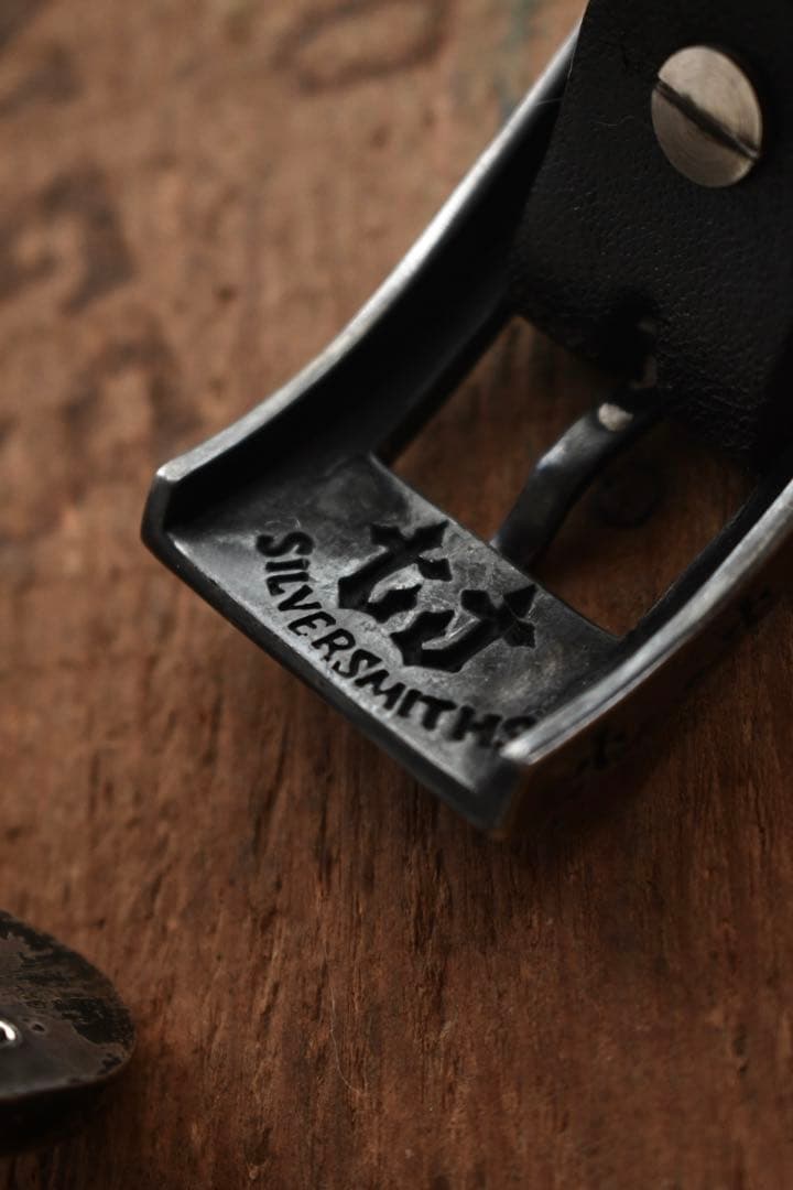 Silver smiths レザーブレスレット　jun uezono guidi