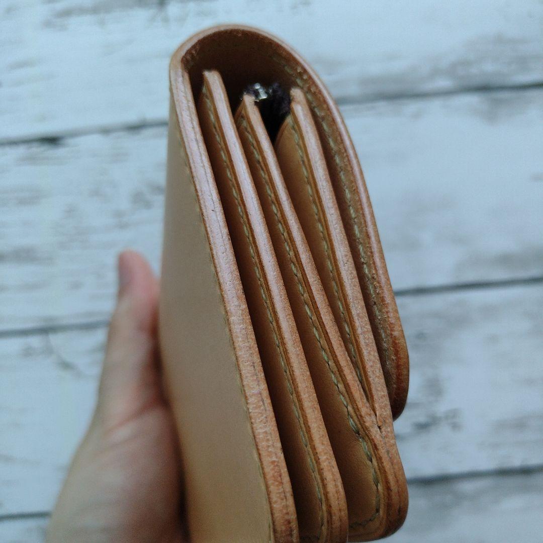 3層　ミドルトラッカー　ウォレット　財布　本革