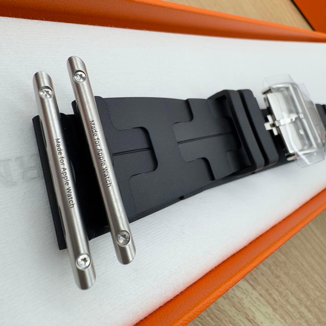 2261 46㎜未使用　Apple Watch エルメス　キリム　ブラック