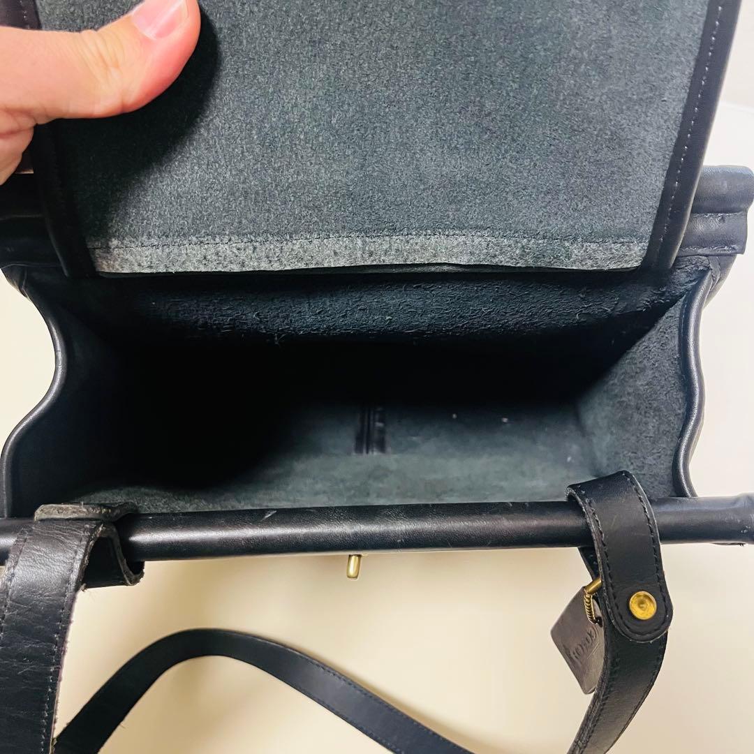 【激レア】OLD COACH USA製 ウィリスバッグ ブラック 肩掛け