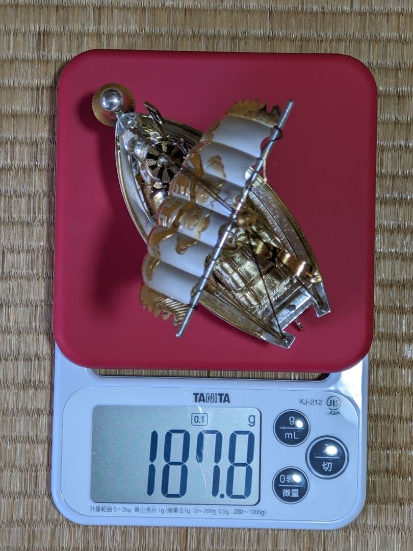 ♢関工芸 銀製宝船SILVER960 置物 飾り資産形成 骨董品