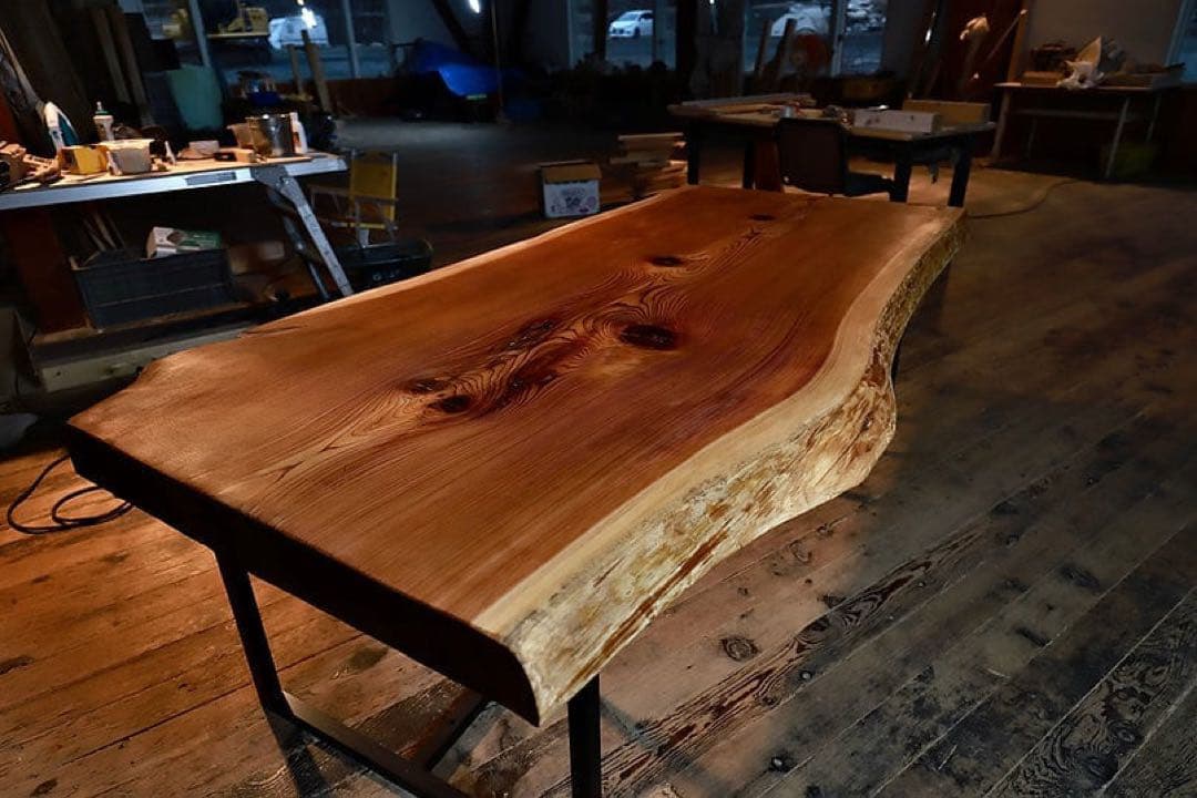 紀州杉　一枚板　ダイニングテーブル