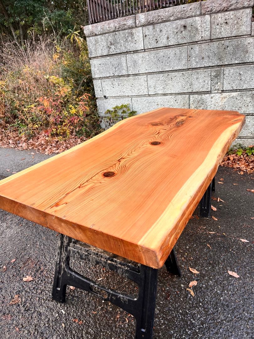 紀州杉　一枚板　ダイニングテーブル