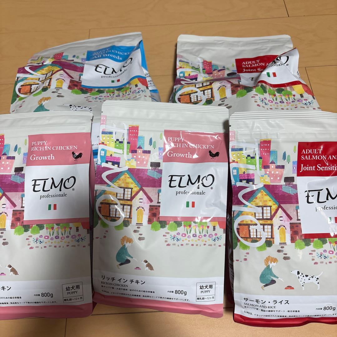 ELMO リッチインチキン、サーモンライス３kg 800g 楽天市場】☆【成犬用 イタリア製ドッグフード 800g】ELMO エルモ