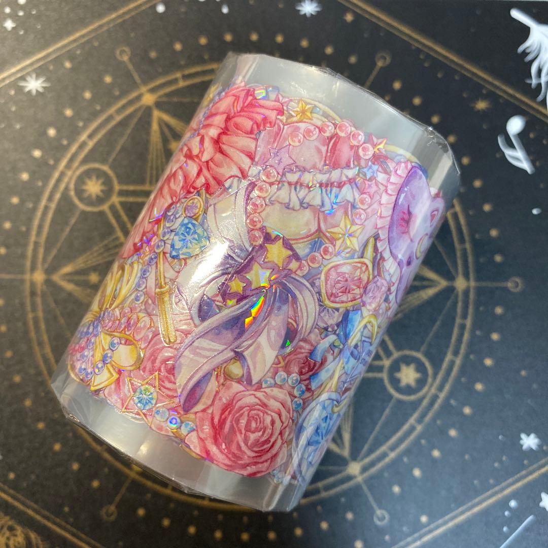 7656】海外マステ3/5/10m巻売り貝殻銀マスキングテープお花文字