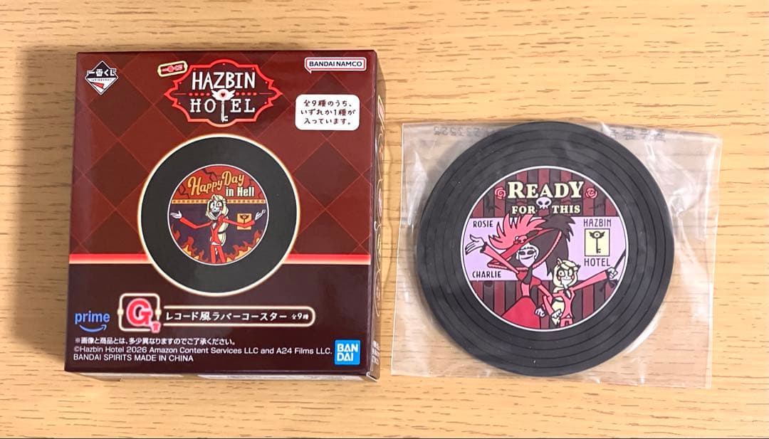 一番くじ ハズビン・ホテル】G賞 レコード風ラバーコースター - メルカリ