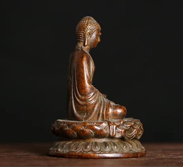 仏教美術 仏像 如来仏様 小仏像 銅製 銅器