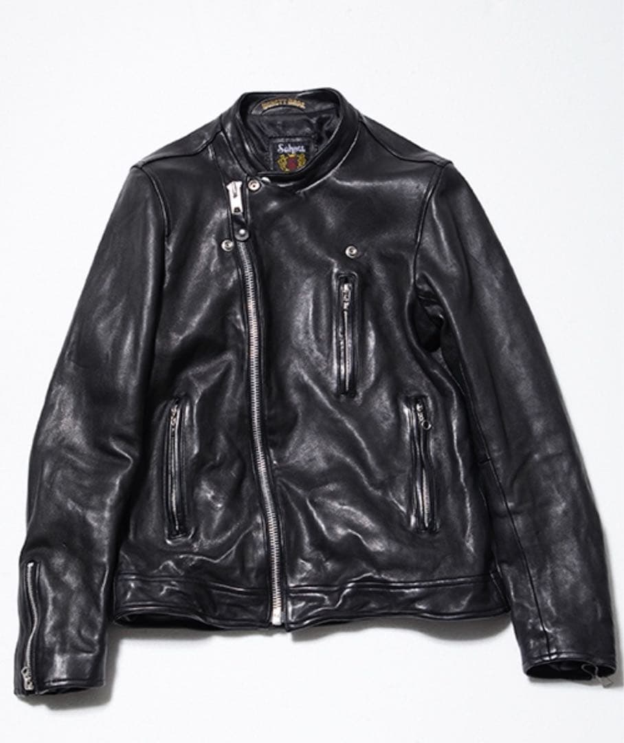 最終】 ATTACHMENT×Schott×STUDIOUS セミダブルライダース 【7674963554】