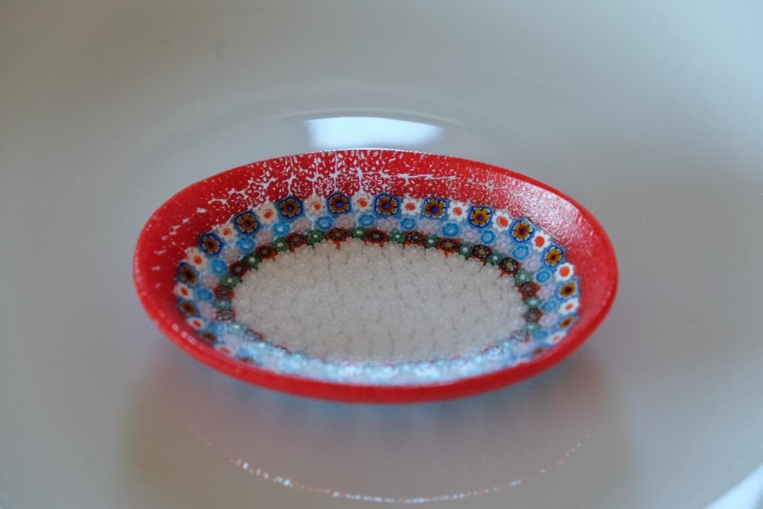 ヴェネチアングラス ミルフィオリ プレート ムリーニ 江波冨士子 花瓶