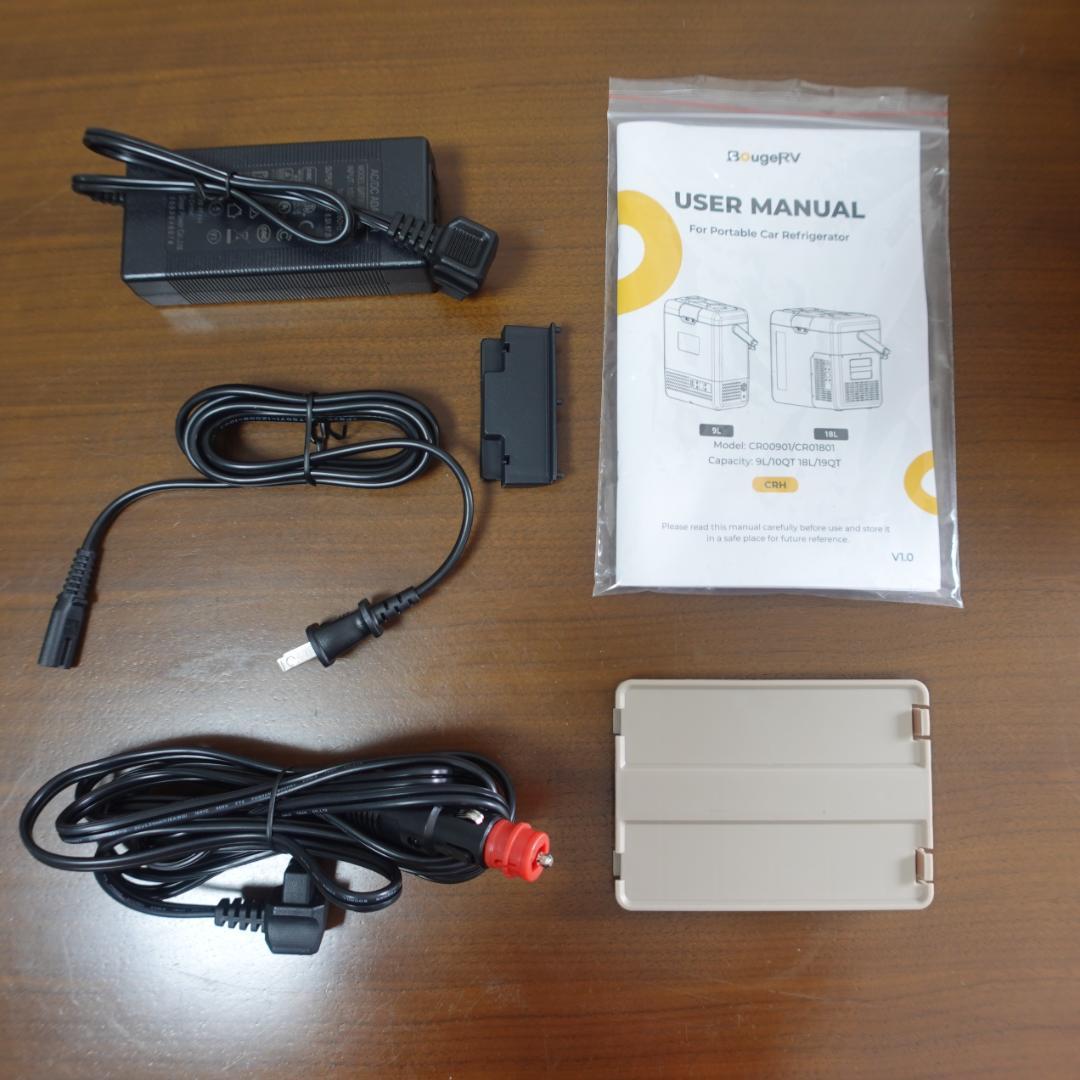 BougeRV 9L ポータブル冷蔵庫 美品 小型 急速冷凍＆バッテリー付属