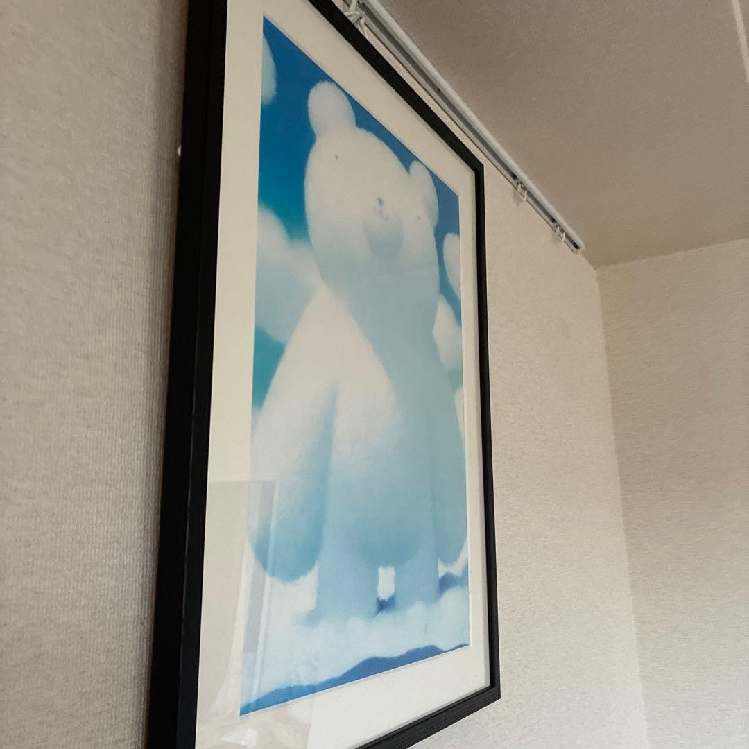 渡辺宏 大きな白クマ 白いクマの現代アート作品 ポスター