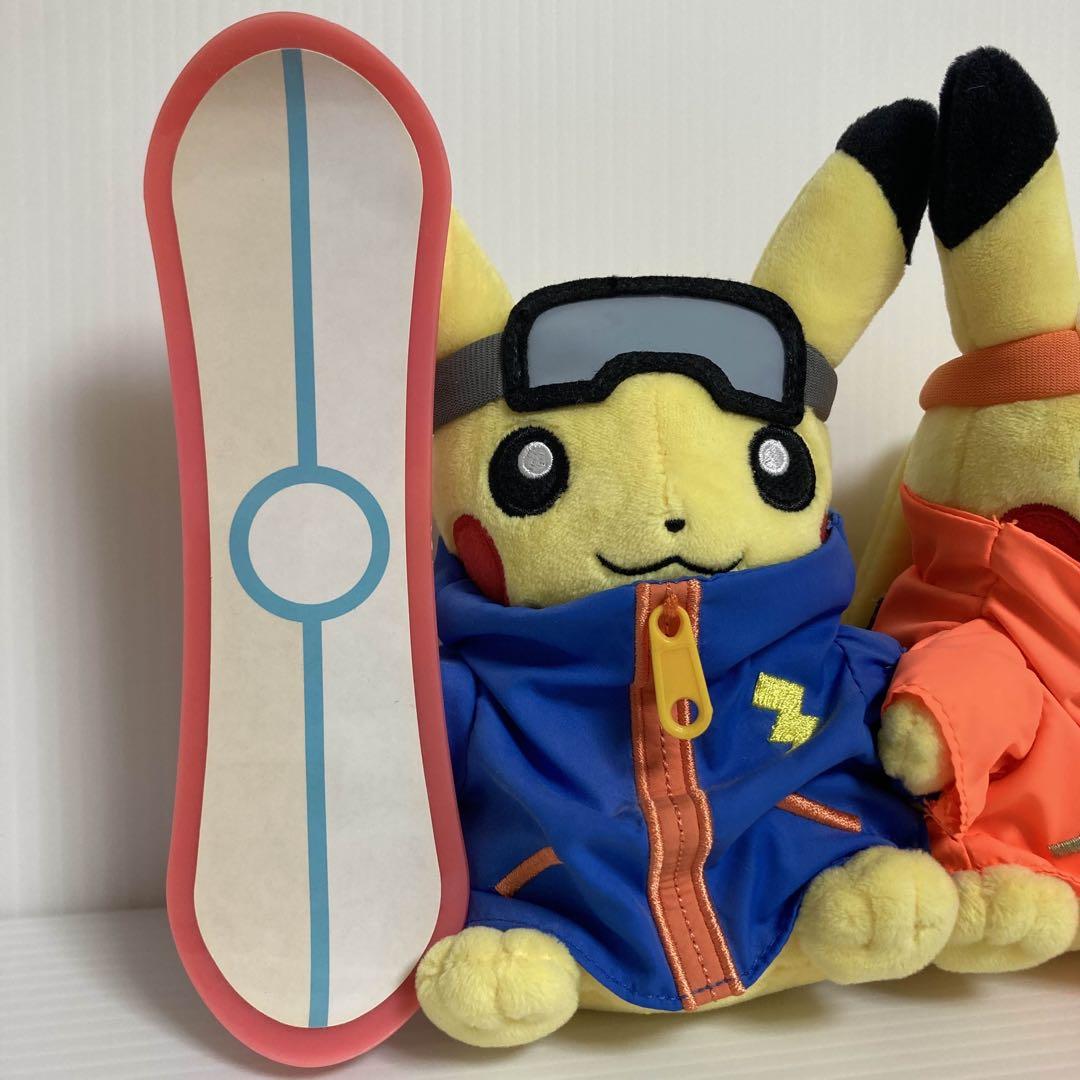 ピカチュウ マンスリーペア スノボー ぬいぐるみ 2016 12月 ポケモン