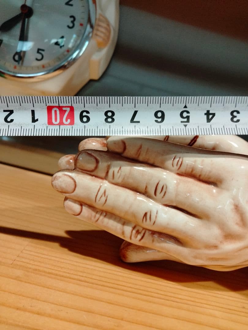 ビンテージ 祈り手 大 ハンド 手 オブジェ 置物 ミッドセンチュリー 2