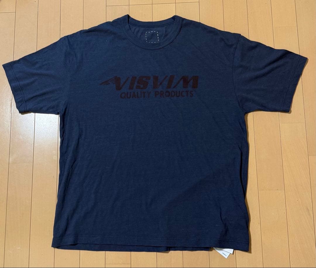 VISVIM FIL JUMBO ロゴプリントTシャツ クルーネックブラック