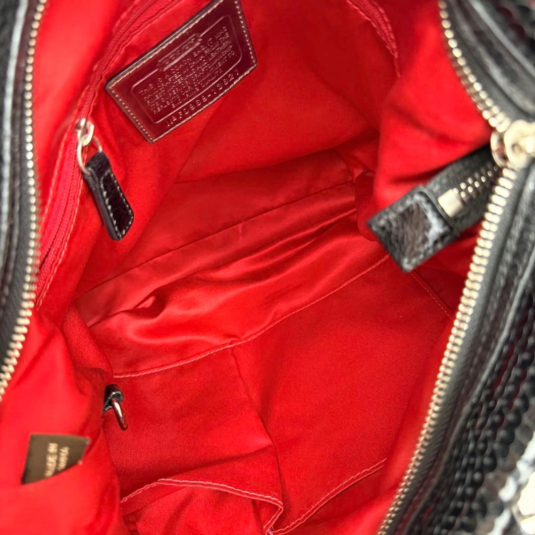 バッグ Coach Poppy Sequin Spotlight 2way Bag