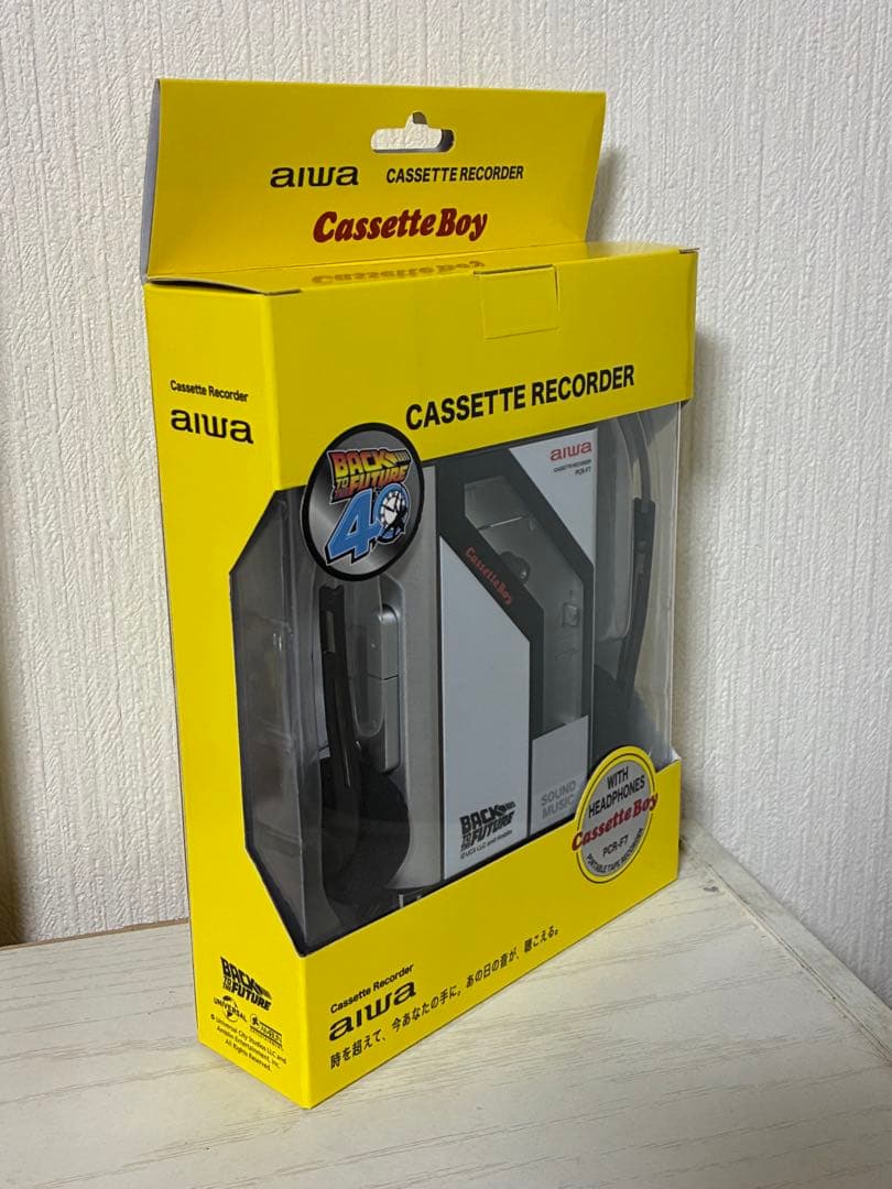 バックトゥザフューチャー ポータブルカセットプレーヤー ドンキ 新品