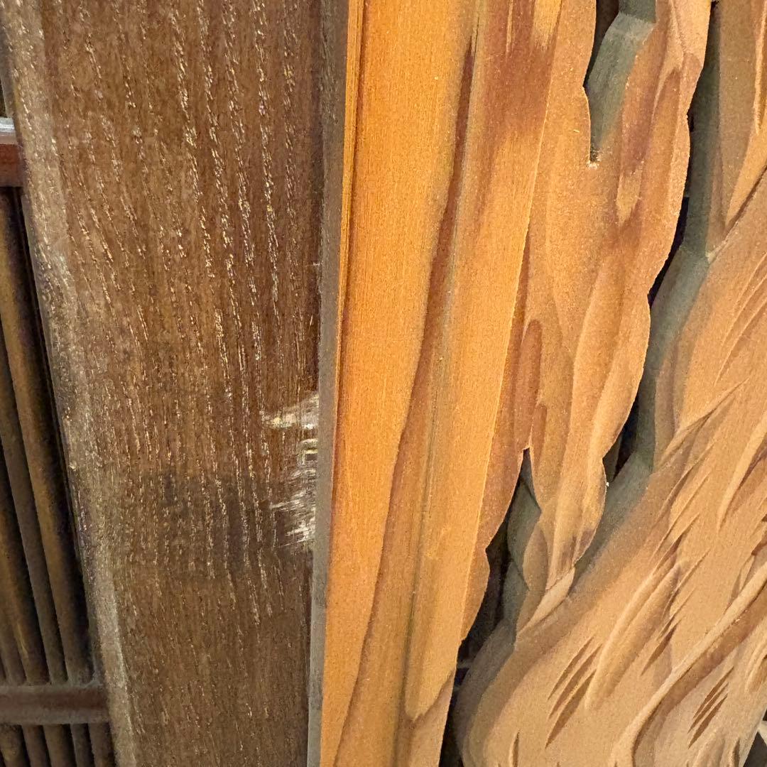 欄間 彫刻 縁起物 松 木彫り 伝統工芸 時代建具 古民家 幅1860mm