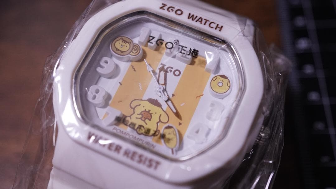 ポムポムプリン 白色 ホワイト サンリオ 海外コラボ 腕時計 限定 海外 コラボ