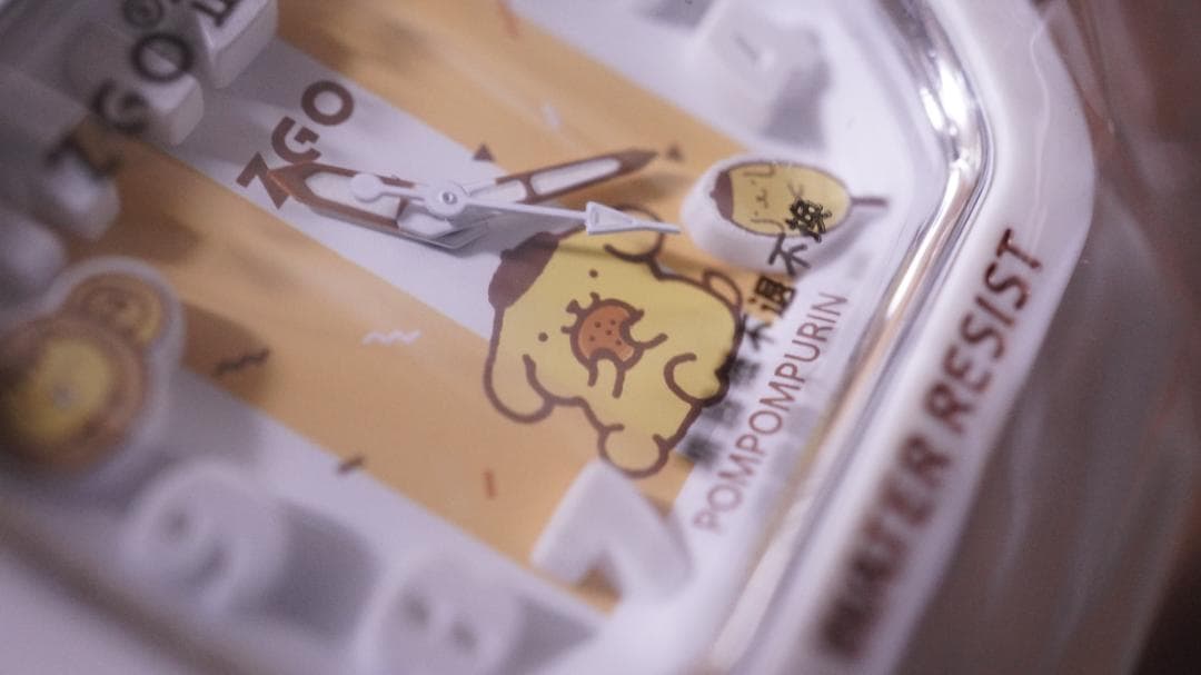 ポムポムプリン 白色 ホワイト サンリオ 海外コラボ 腕時計 限定 海外 コラボ