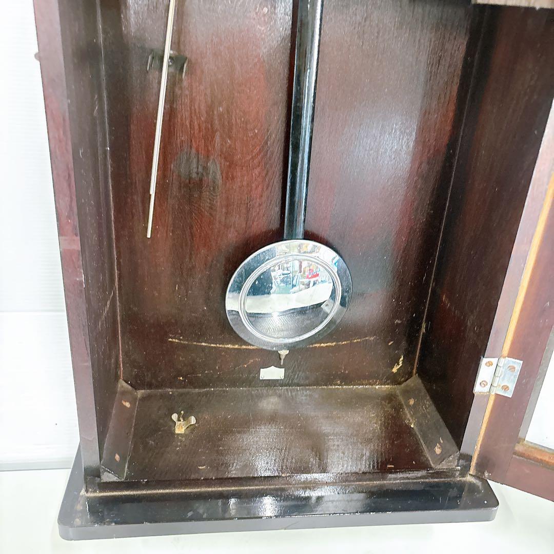 動作品 精工舎 宮型 壁掛け時計 柱時計 ロングタイプ 昭和レトロ・アンティーク