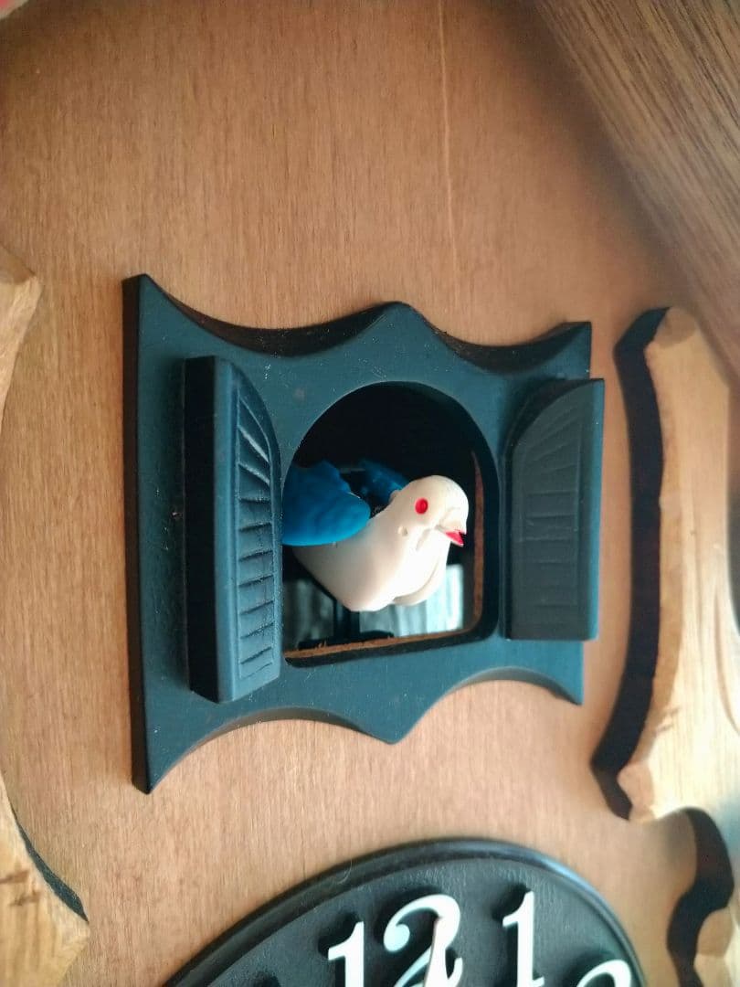 RHYTHM　鳩時計　カッコーメルビル　木製 掛時計