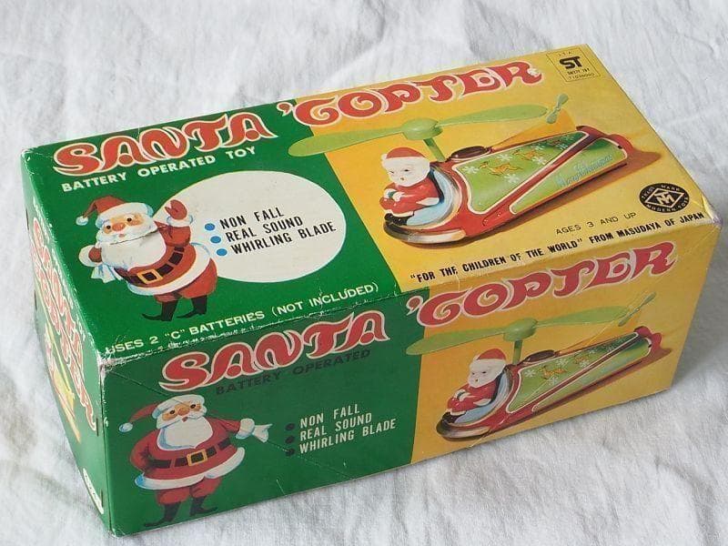 サンタヘリコプター 1960年代 増田屋 日本製 ブリキ オモチャ