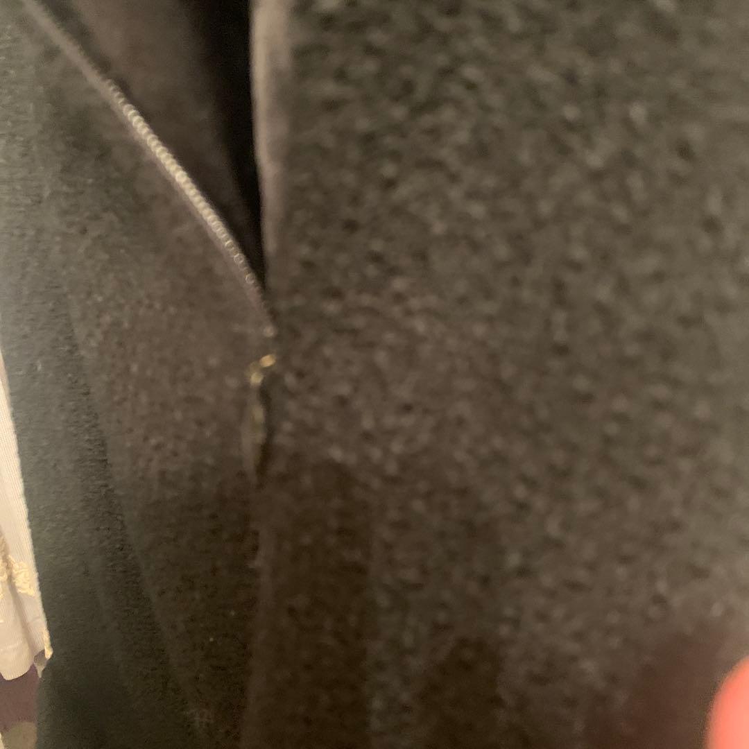 シャネル　CHANEL 黒 ボタン付きタイトスカート　44