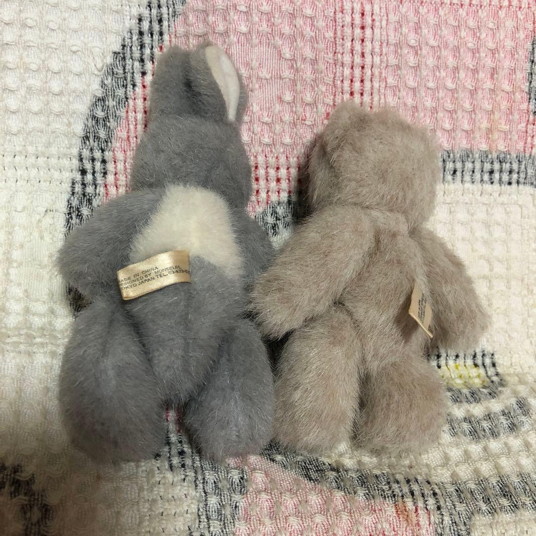 モンスイユ　ウサギ＆クマ　ポーズ変えられます　中古品