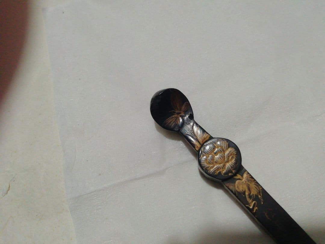 ♪蒔絵こうがい　かんざし　江戸　少々いたみが