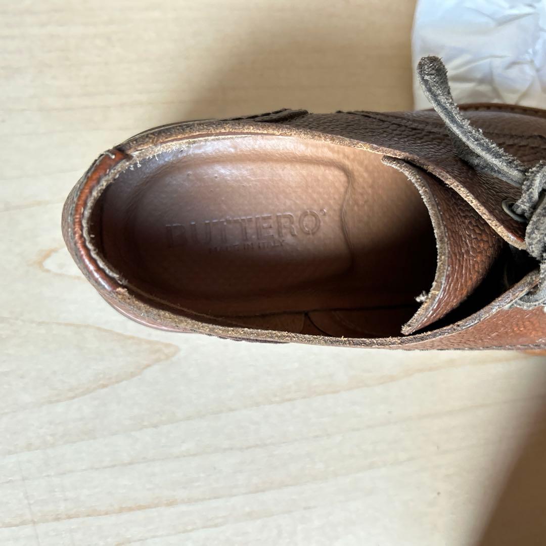 ブッテロ　ダービーシューズ　ブラウン39
