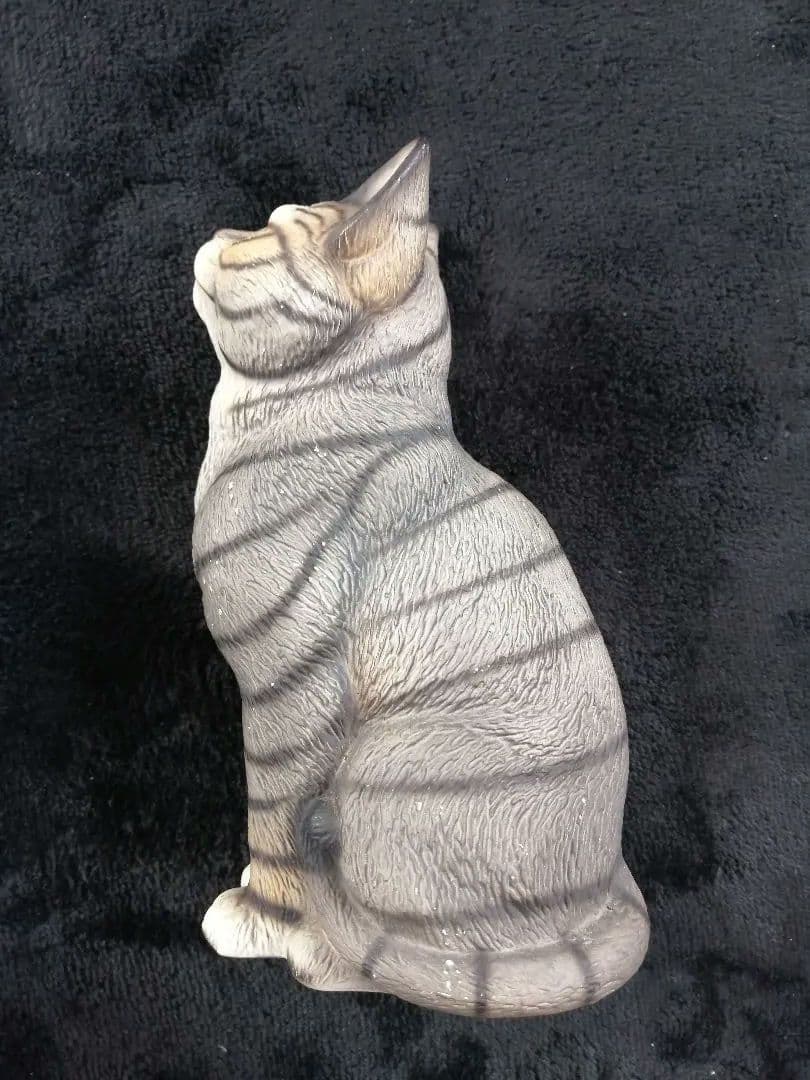 イタリア製ドマン 猫の置物 2体セット 希少レア DEMAIN HK 見上げる猫