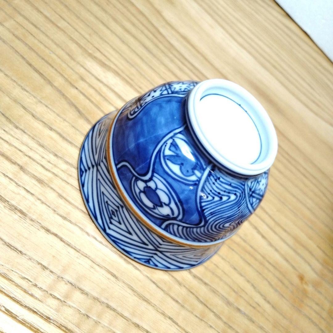 ☆ 平安羽楽 清水焼 染付湯呑