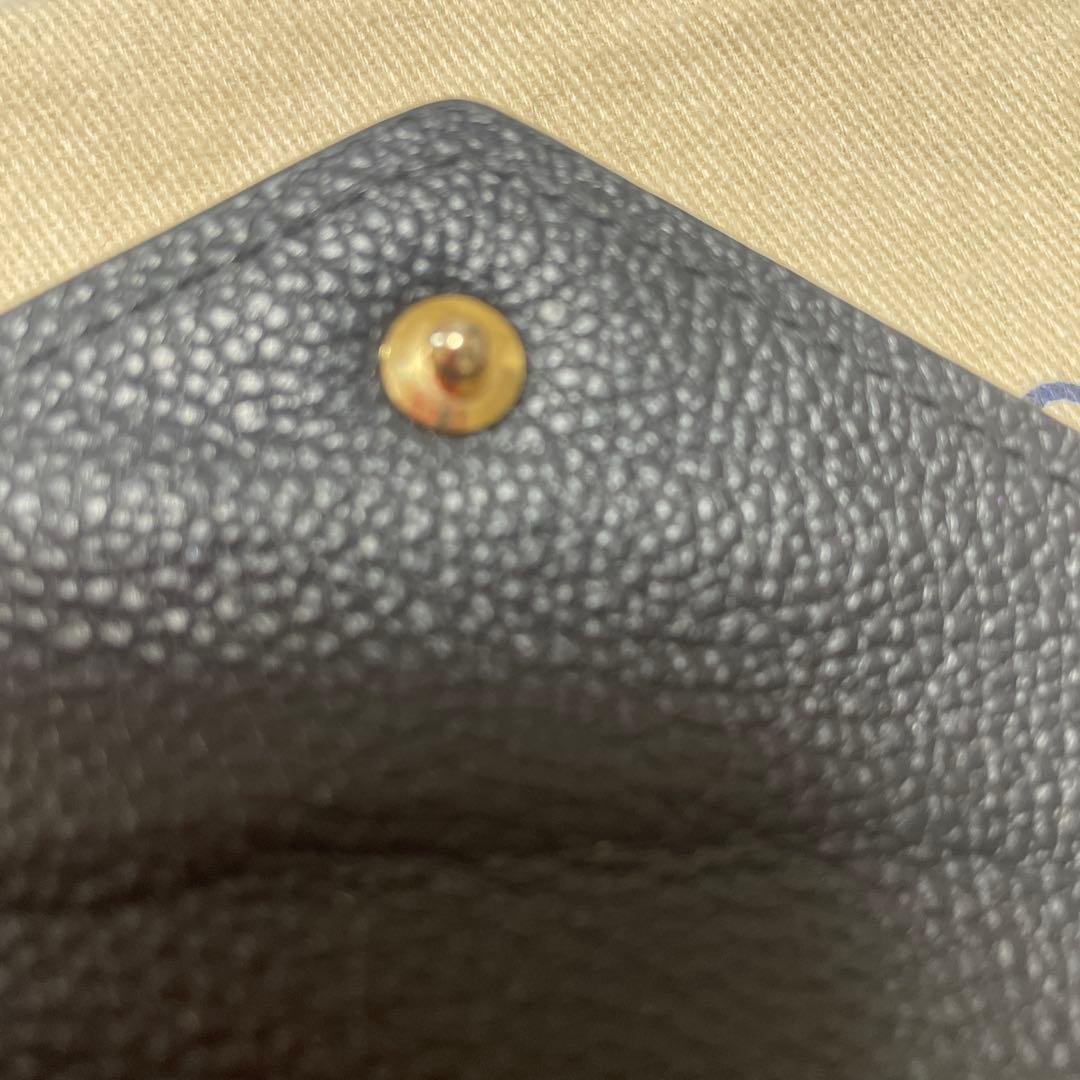 良品　ルイヴィトン アンプラント ポルトフォイユ ヴィクトリーヌ 黒