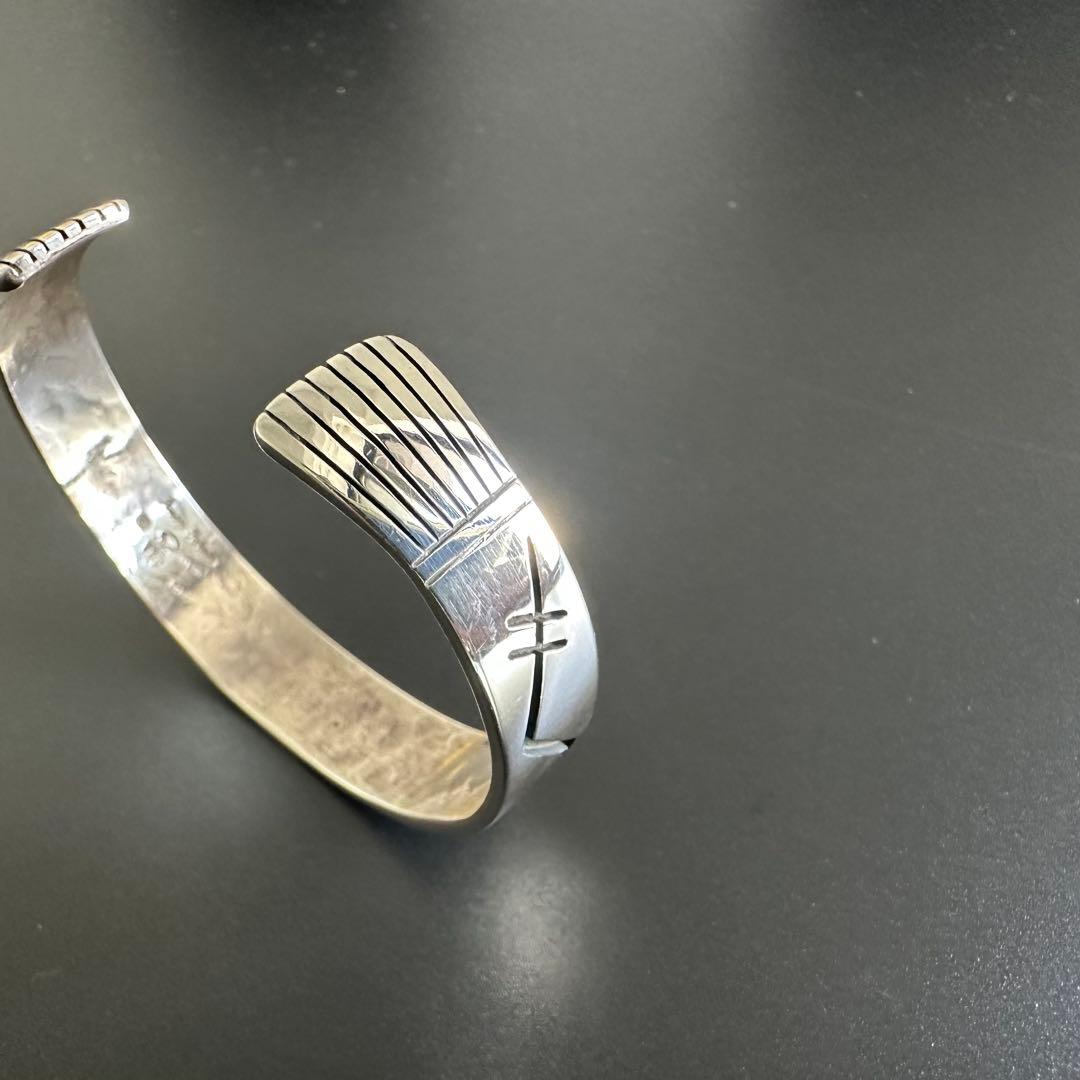 美品　Hopi Jason takala K14 メイズ オーバーレイ バングル