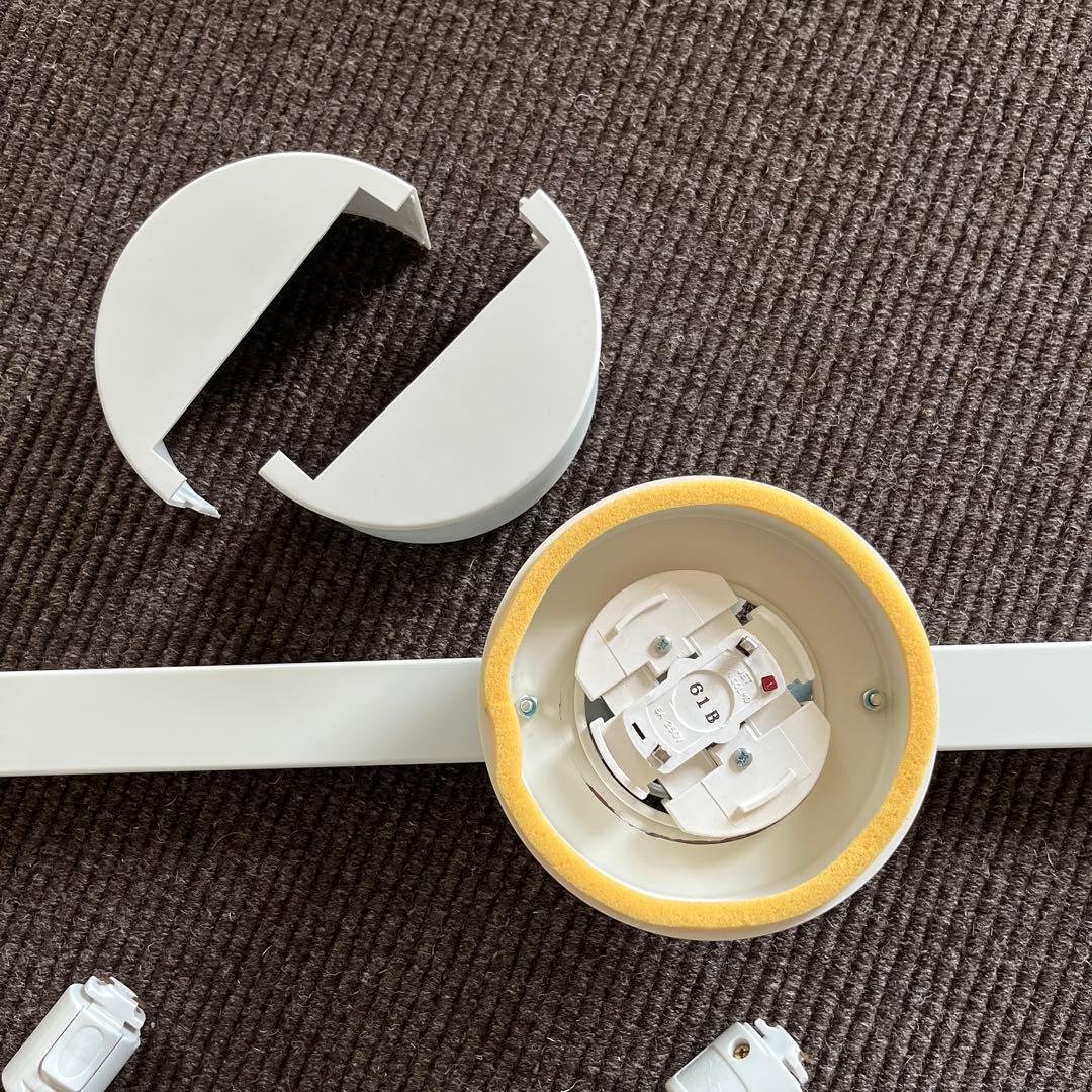 無印良品 システムライト160cm・アルミスポットライト4灯セット（電球