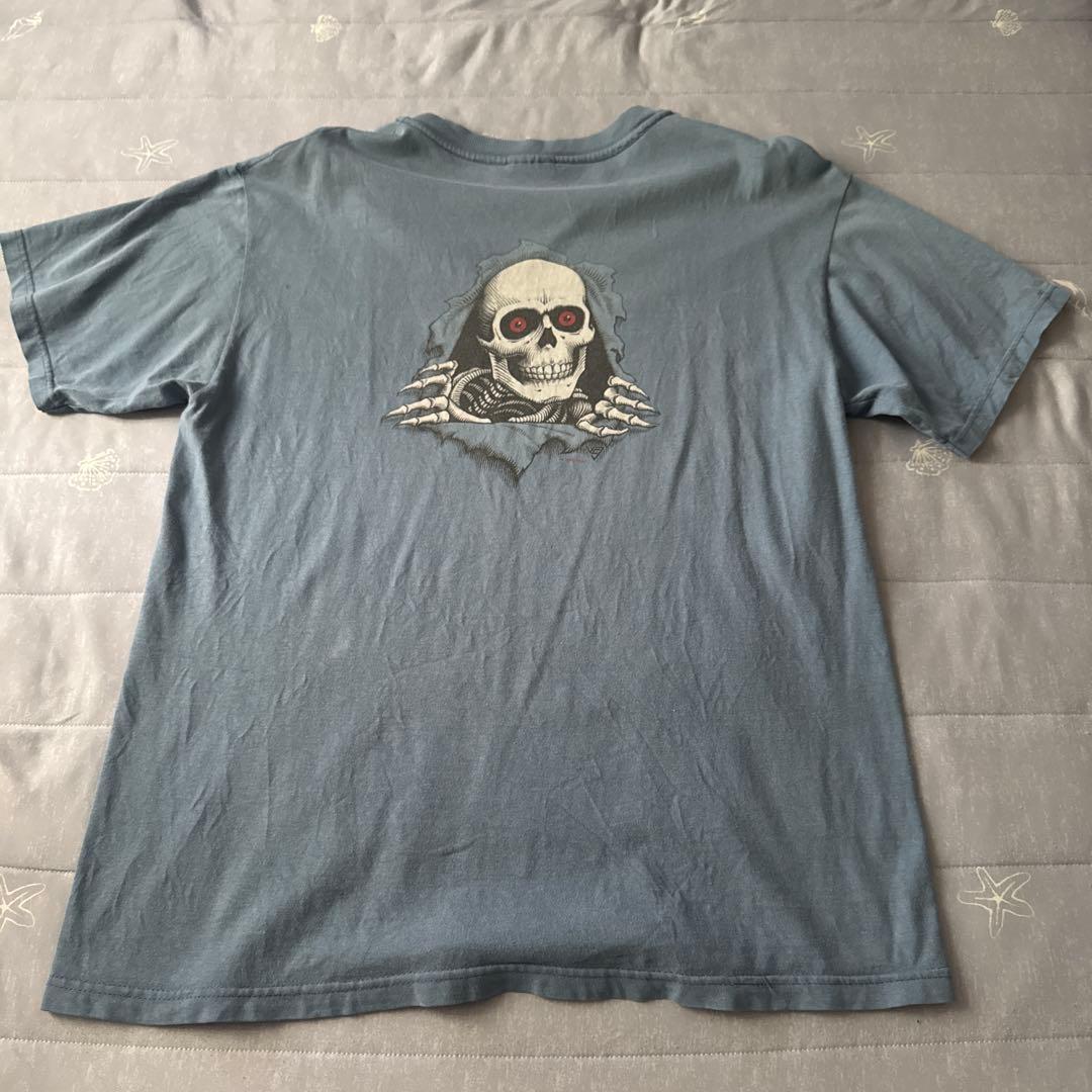POWELL Tシャツ XL パウエルペラルタ スカル のぞき 覗き 希少 POWELL