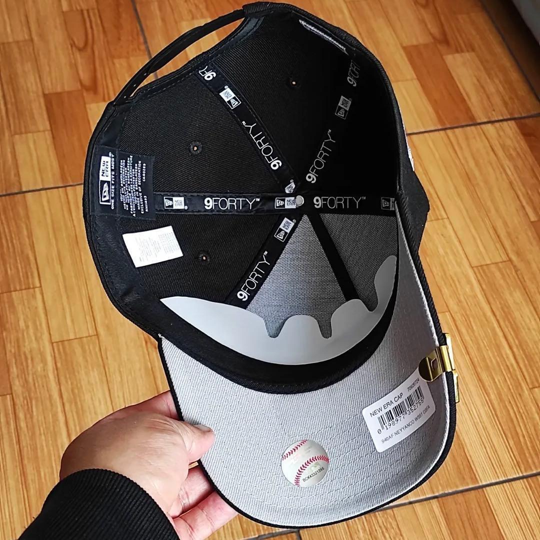 新品】NEW ERA ヤンキース 9FORTY キャップ スクリプト 黒 - メルカリ
