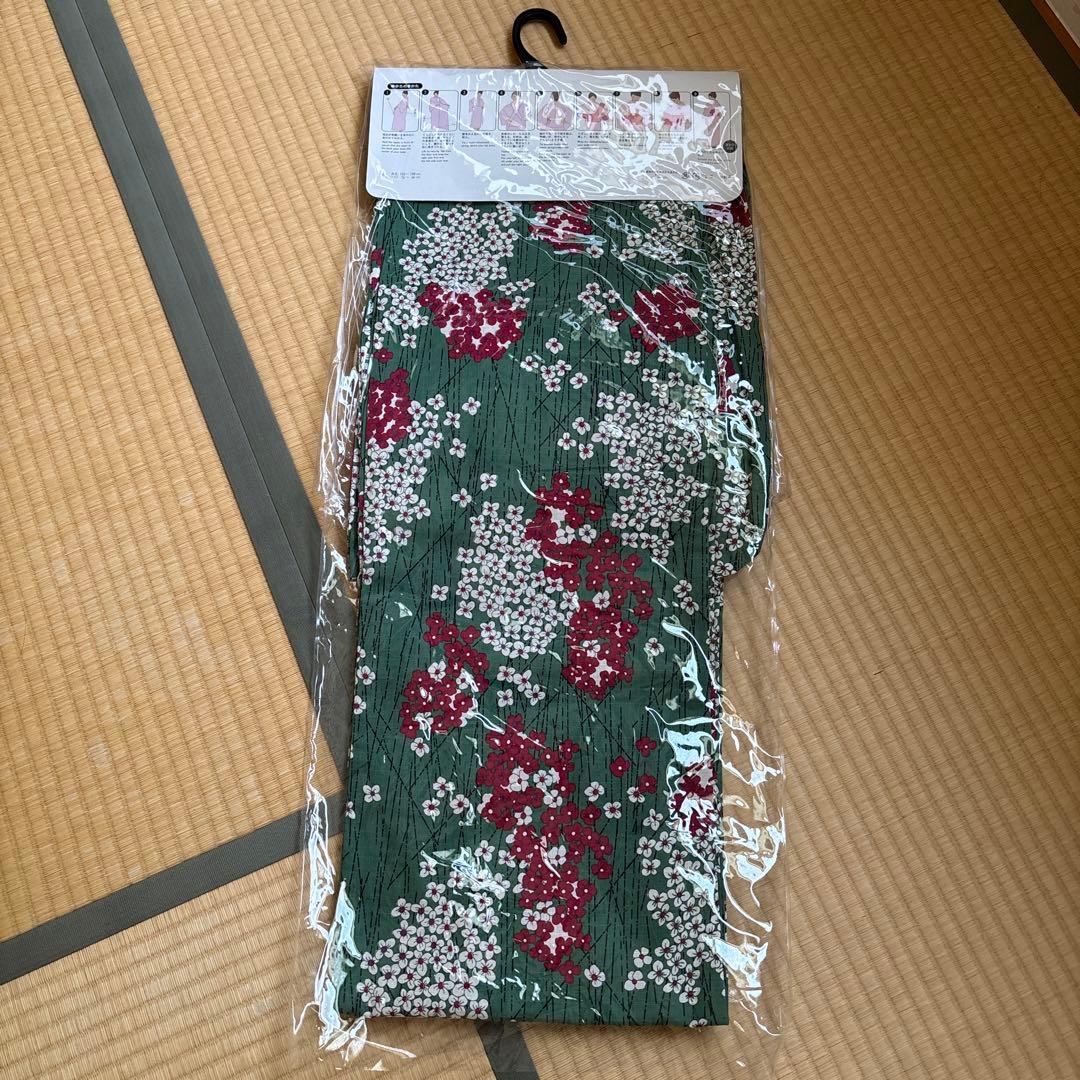 リリーブラウン 現在販売中　浴衣 兵児帯 セット グリーン　新品未使用タグ付き