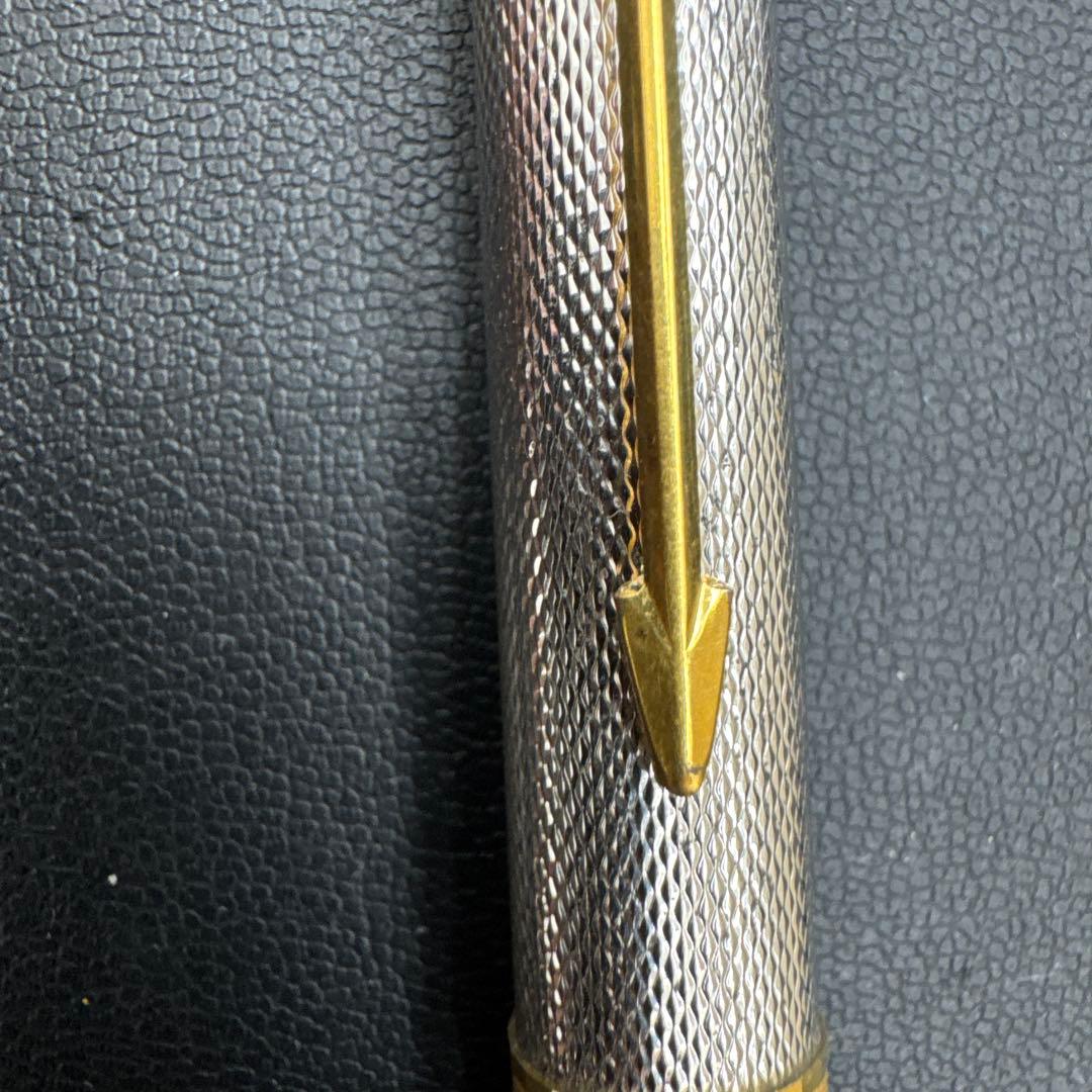 Parker 万年筆 シルバー ゴールドクリップ ペン先18K