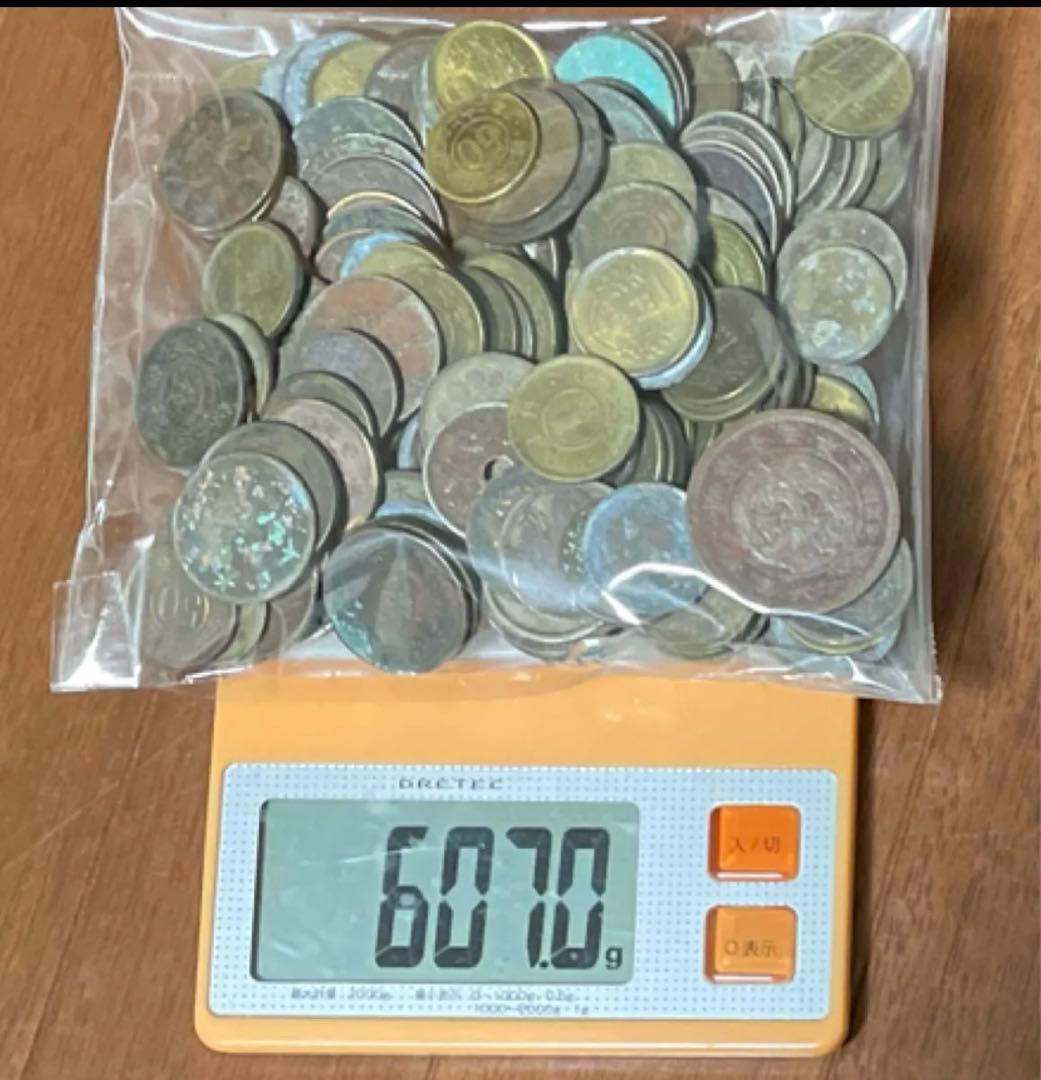 古銭まとめ 約600g 雑銭まとめ 近代貨幣 ジャンク【アルミ貨なし