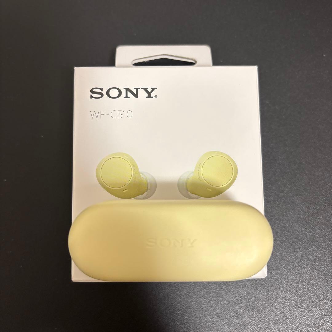 美品SONY WF-C510ソニーワイヤレスイヤホン イエロー - メルカリ