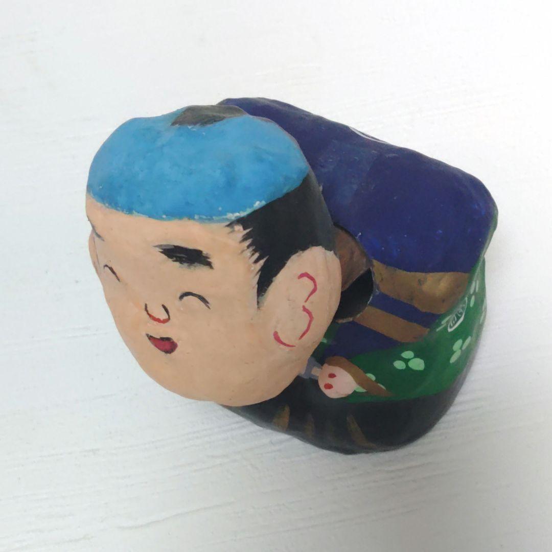 春日部張り子 踊り福助 首ふり人形 五十嵐健二 カ10