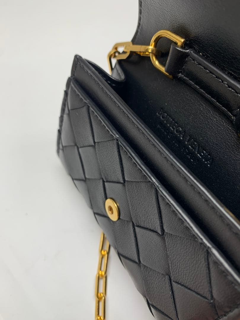 超美品　BOTTEGA VENETA Card Case On Chain