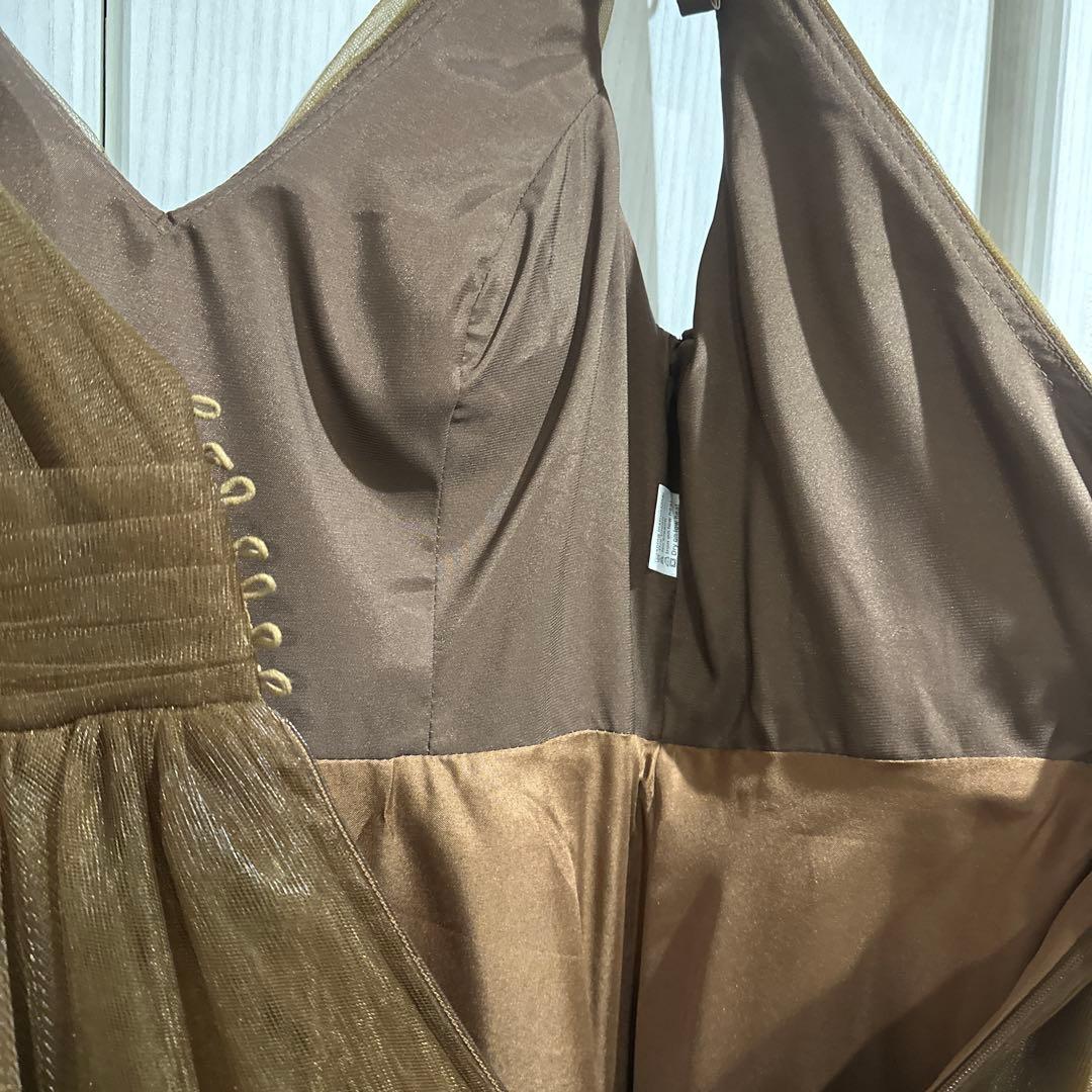 【前撮りのみ使用】チュールドレス ブラウン　撮影用 結婚式