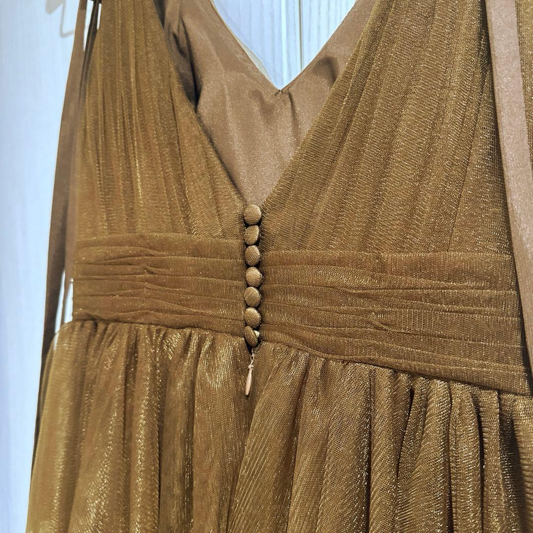 【前撮りのみ使用】チュールドレス ブラウン　撮影用 結婚式