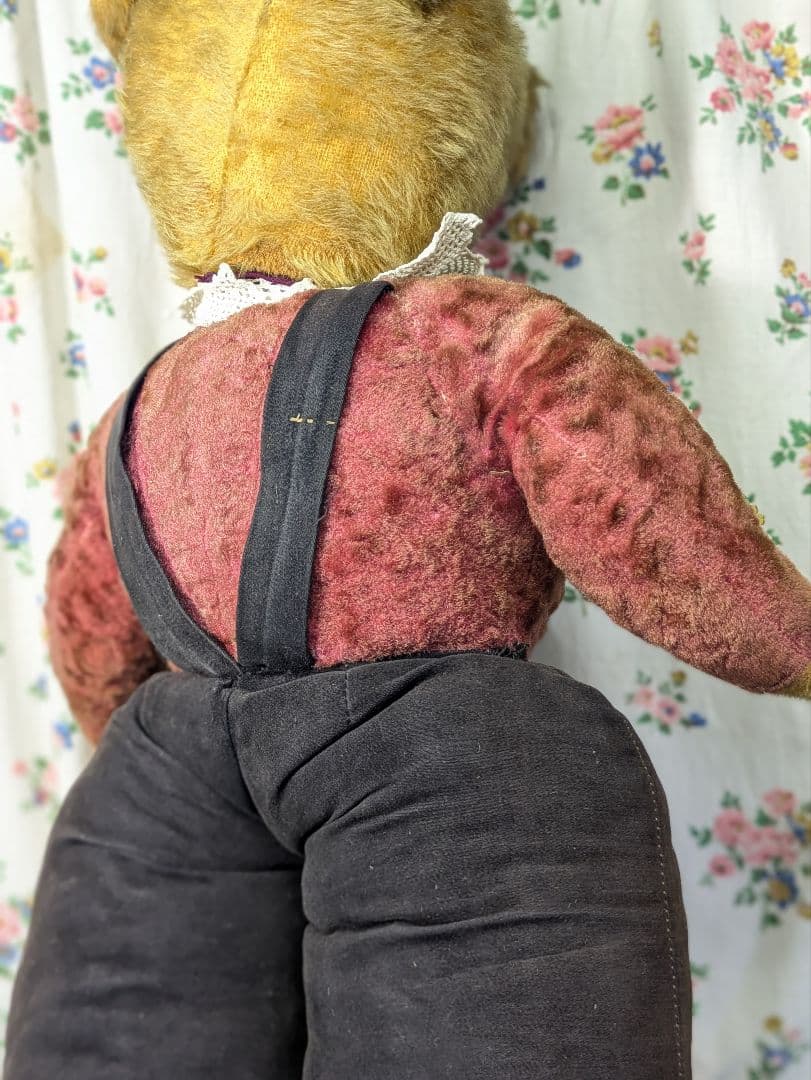 超特大 イギリス アンティーク テディベア アンティークベア 身長72cm